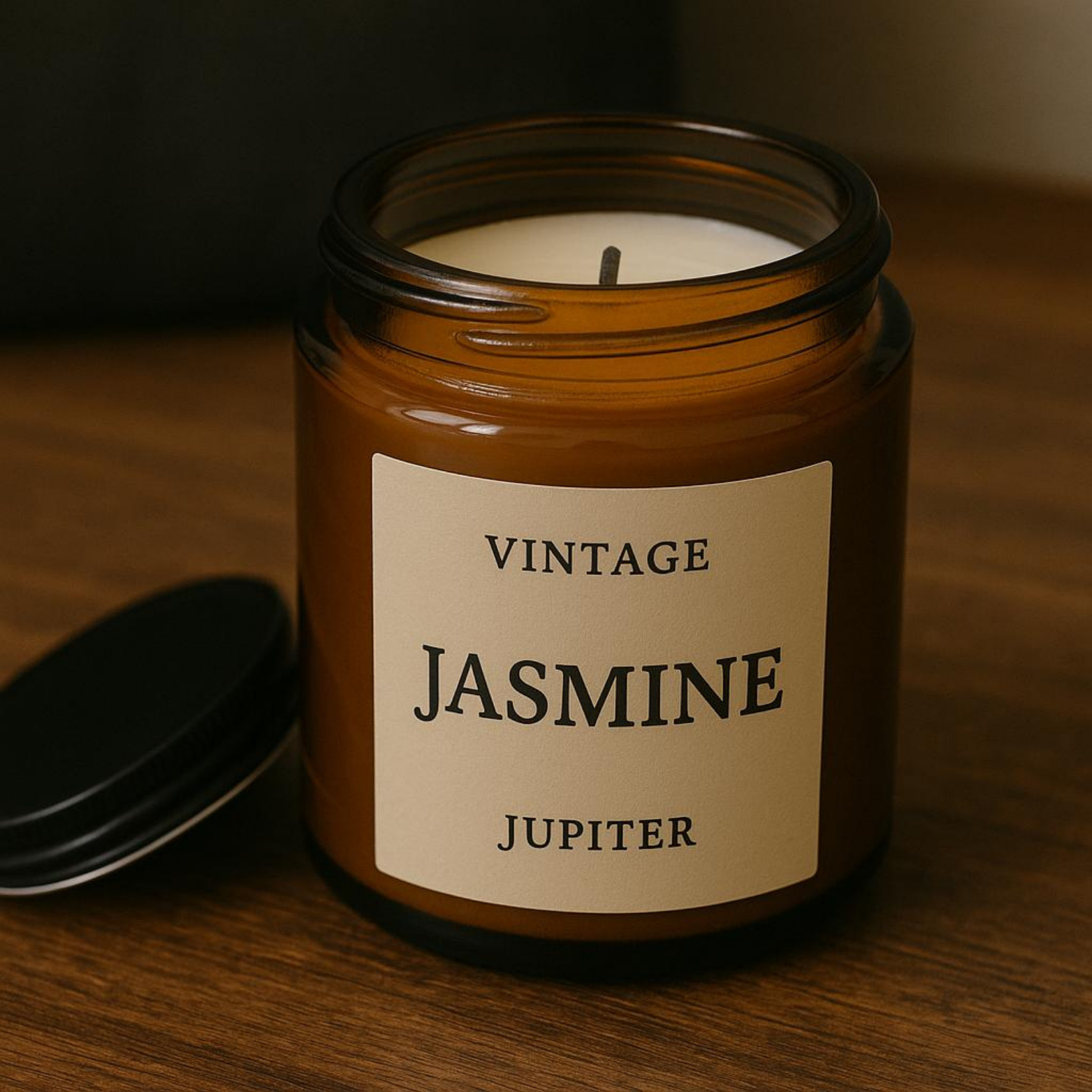Jupiter Aromaterapi Mum - Jasmine Kokulu Cam Kavanoz Mum