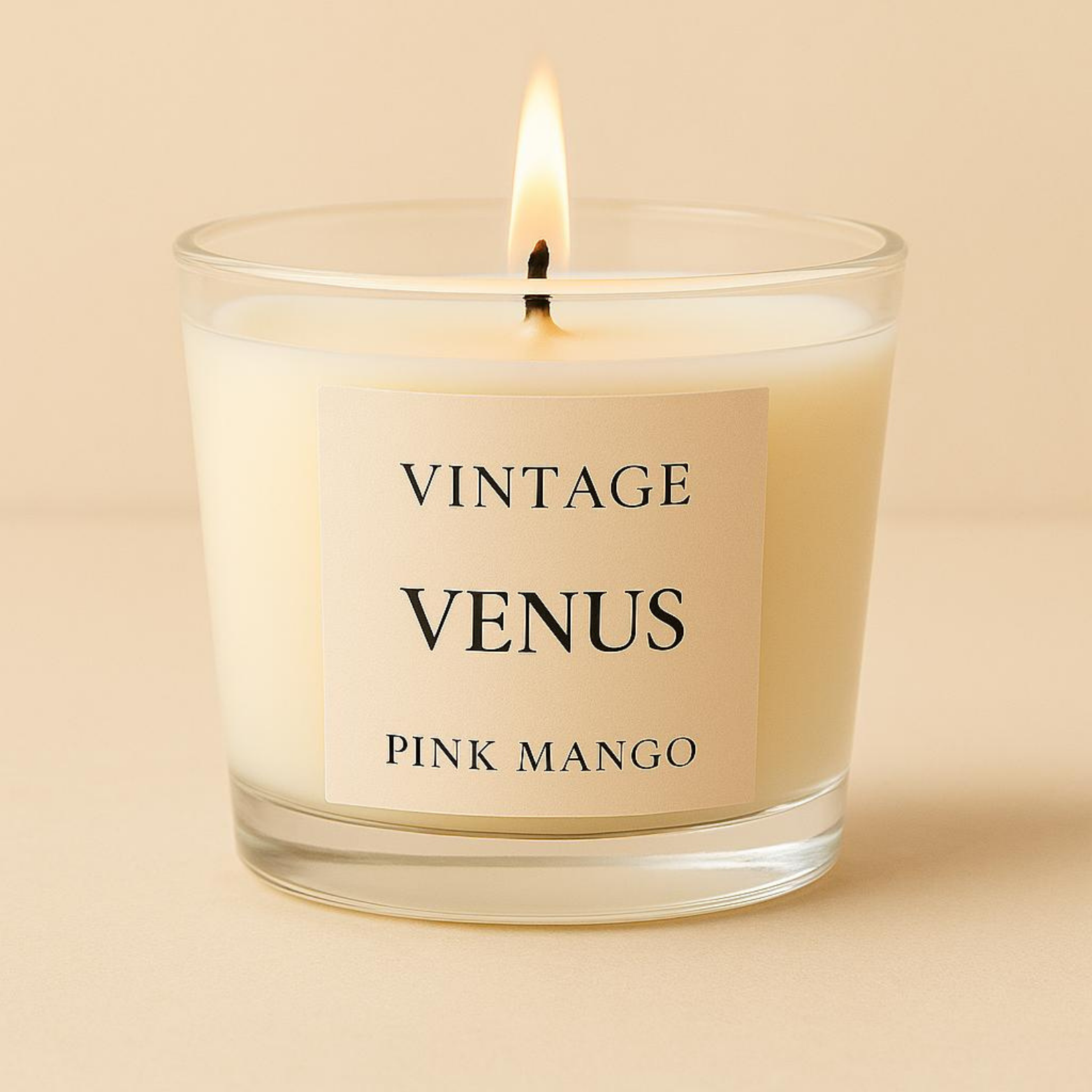 Venus Aromaterapi Mum - Pink Mango Kokulu Cam Kavanoz Mum