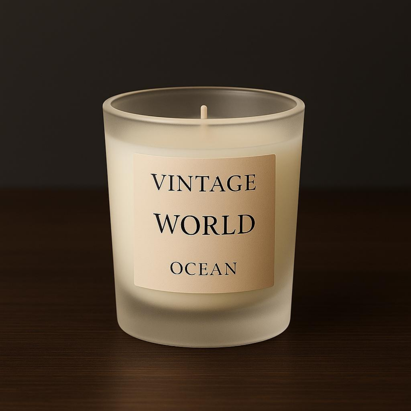 World Aromaterapi Mum - Ocean Kokulu Buzlu Cam Kavanoz Mum